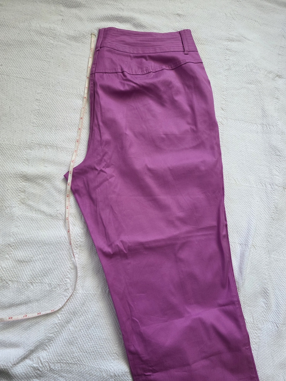 NWT Pant Capri Venezia Lane Bryant Size 16 Purple Magenta - Picture 8 of 9